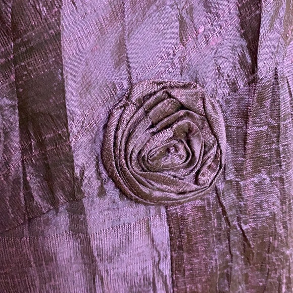 Lee Andersen - Crushed silk Midi scoop Neck Dress Deep Valley Dress Canyon NEW - Picture 4 of 9